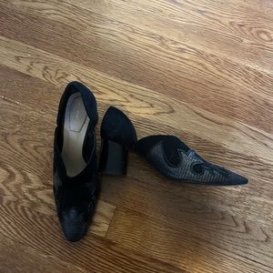 Zara western look boots chunky heel